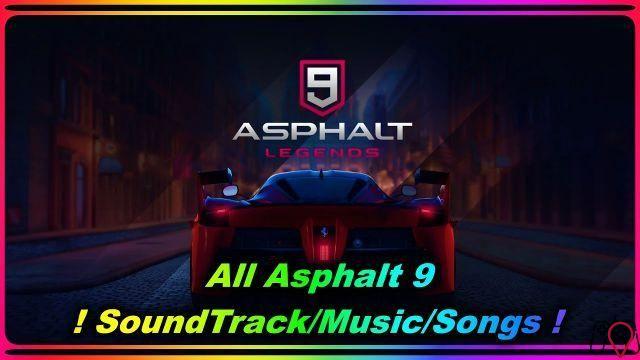 Come si chiamano le canzoni di Asphalt 9?