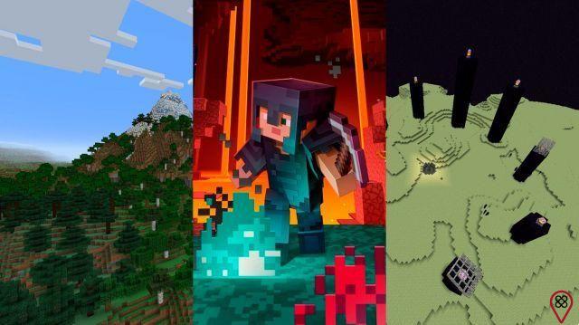 I diversi mondi di Minecraft: tutto quello che devi sapere